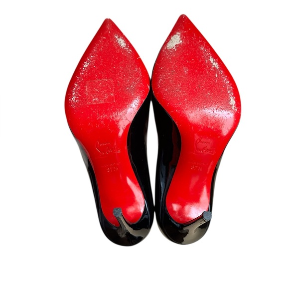 Christian Louboutin Pigalle follies black patent heels RETAIL 945 - Picture 8 of 10